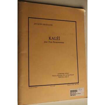Kalei pour Trois Percussionnistes