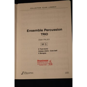 Collection Alain Londeix Ensemble Percussion Trio