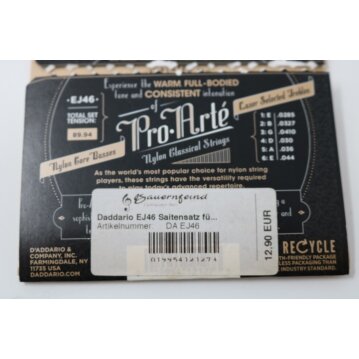Gitarren-Saiten DAddario EJ46 Pro Arté Hard Tension