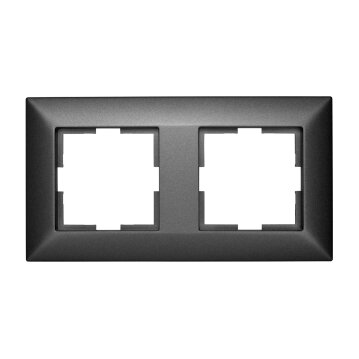 SCHRACK Rahmen 2-fach, anthrazit