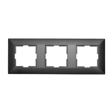 SCHRACK Rahmen 3-fach, anthrazit