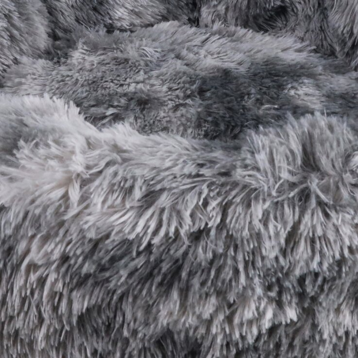 NOBBY Hunde-Komfortbett "PAW", grau, Ø: 75 cm / H: 21-42 cm