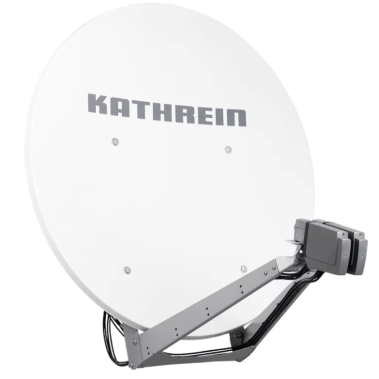 KATHREIN CAS 120 H Offset-Parabolantenne, inkl. montierter Heizmatte ESO 120 H, weiß, Ø 120 cm