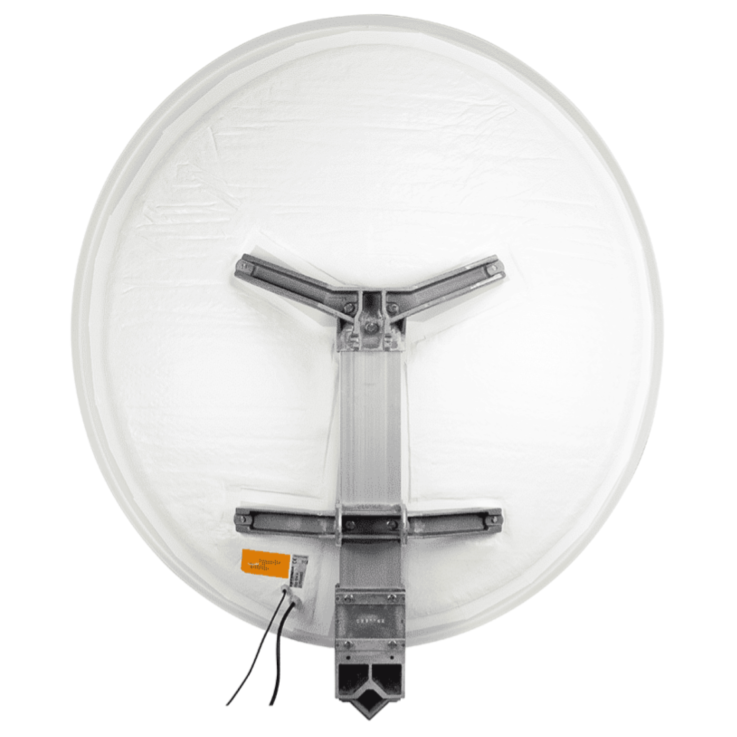 KATHREIN CAS 124 H Professionelle SAT-Antenne, Aluminium-Ausführung, inkl. montierter Heizmatte ESO 124 H, Ø 120 cm