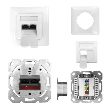 KATHREIN ESN 100 Netzwerkdose komplett, 2-fach