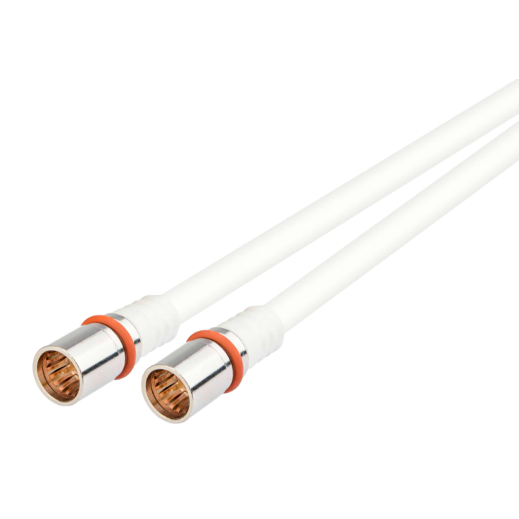 KATHREIN ETF 800/Q Anschlusskabel mit geraden F-Quicksteckern, 0,8 m