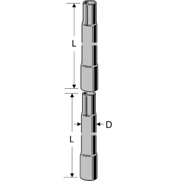 KATHREIN ZSA 21 Steckmast, L: 2,0 m, &Oslash;: 42 mm
