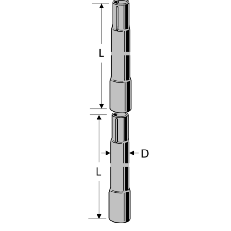 KATHREIN ZSA 46 Steckmast, 2 m, Ø 48 mm