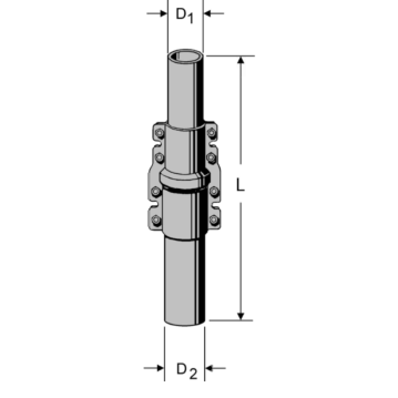 KATHREIN ZSF 48 Schiebemast, L: 2 x 2,5 m, Ø:...