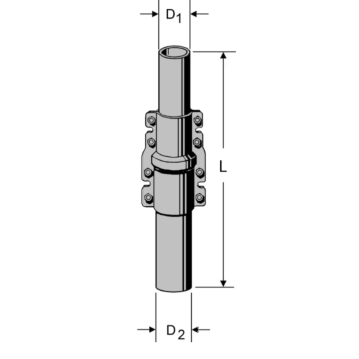 KATHREIN ZSH 59 Schiebemast, L: 2 x 3 m, &Oslash;: 48/60 mm