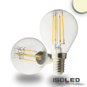 ISOLED E14 LED Illu, 4W, klar, warmweiß, dimmbar