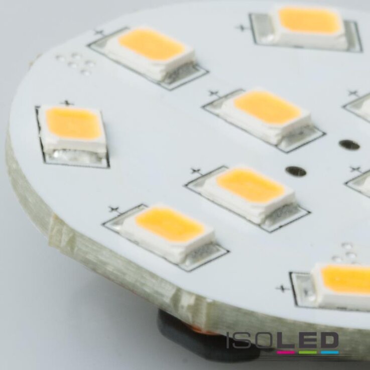 ISOLED G4 LED 12SMD, 2W, warmweiß, Pin seitlich