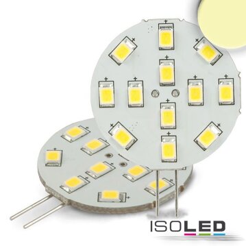 ISOLED G4 LED 12SMD, 2W, warmwei&szlig;, Pin seitlich