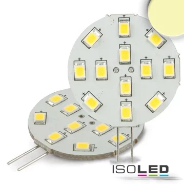 ISOLED G4 LED 12SMD, 2W, warmwei&szlig;, Pin seitlich