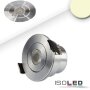 ISOLED LED Einbaustrahler, 3W, 45°, rund, Alu-geb., warmweiß
