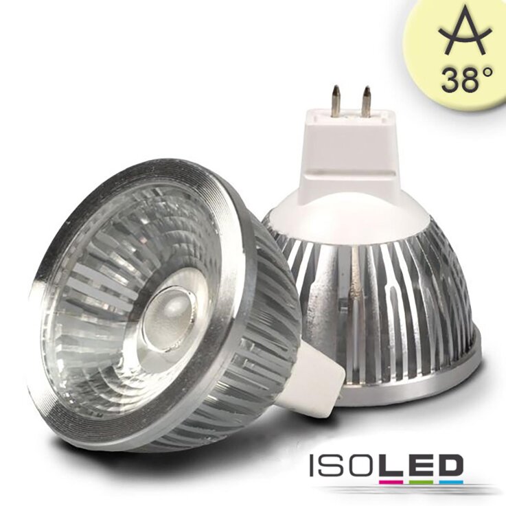 ISOLED MR16 LED Strahler 5,5W COB, 38°, warmweiß, dimmbar