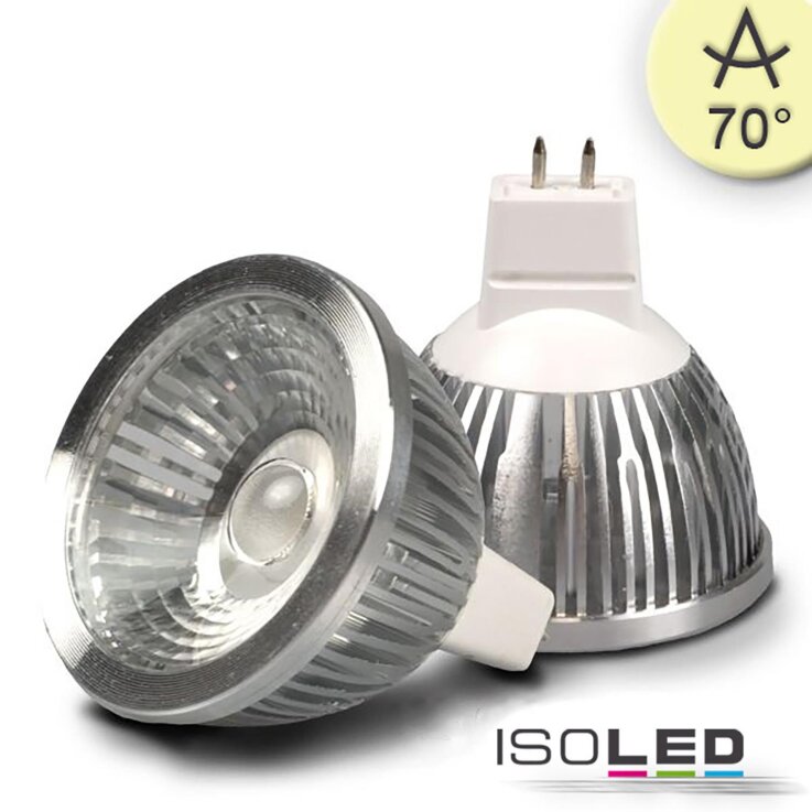 ISOLED MR16 LED Strahler 5,5W COB, 70°, warmweiß, dimmbar