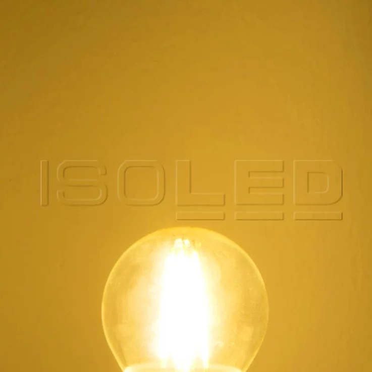 ISOLED E27 LED Illu, 4W, klar, warmweiß, dimmbar