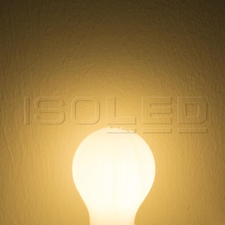 ISOLED E27 LED Birne, 5W, milky, warmweiß, dimmbar