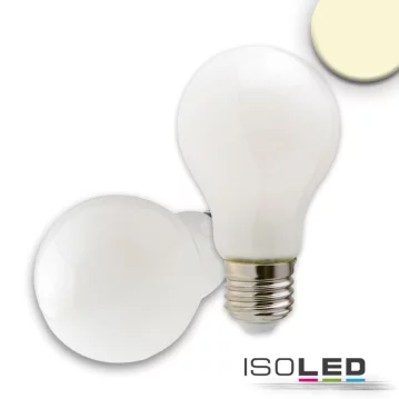 ISOLED E27 LED Birne, 8W, milky, warmwei&szlig;, dimmbar
