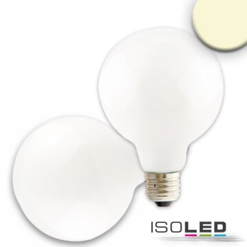 ISOLED E27 LED Globe G95, 8W, 360&deg;, milky,...