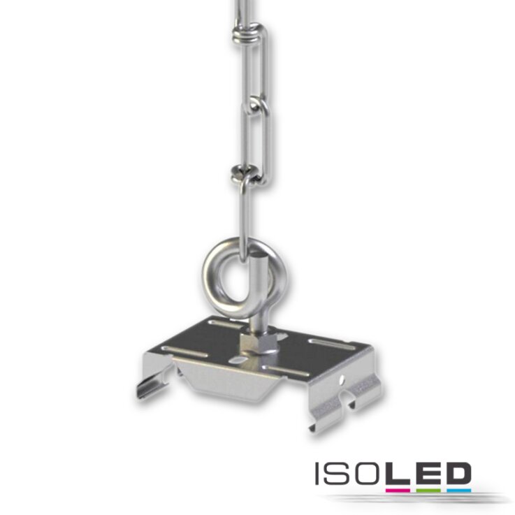 FastFix LED Linearsystem Stahlkette 2m inkl. Haken und Montageclip