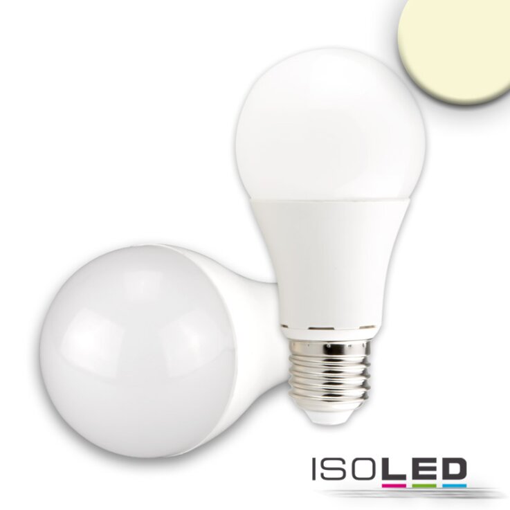 ISOLED E27 LED Birne 15W G60, 240°, milky, warmweiß