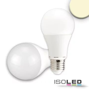 ISOLED E27 LED Birne 15W G60, 240&deg;, milky,...