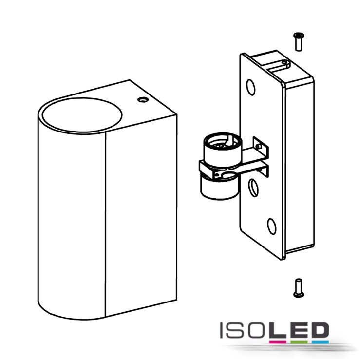 Wandleuchte Siara Up&Down 2xGU10, IP54, weiß, exkl. Leuchtmittel