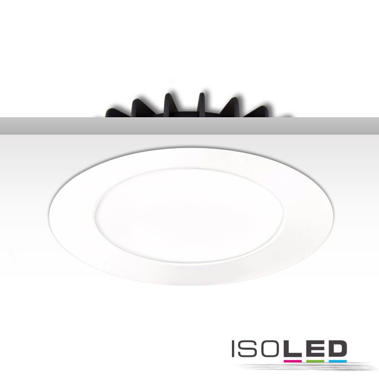 Cover Aluminium rund weiß für Einbaustrahler Sys-90