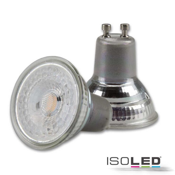 ISOLED GU10 LED Strahler SUNSET 5,5W, 60°, 2200-3000K, CRI90, Dimm-to-warm