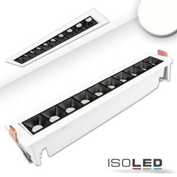 LED Einbauleuchte Raster Line weiß/schwarz, 20W,...