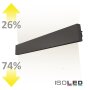 LED Wandleuchte Linear Up+Down 900 30W, IP40, schwarz, warmweiß