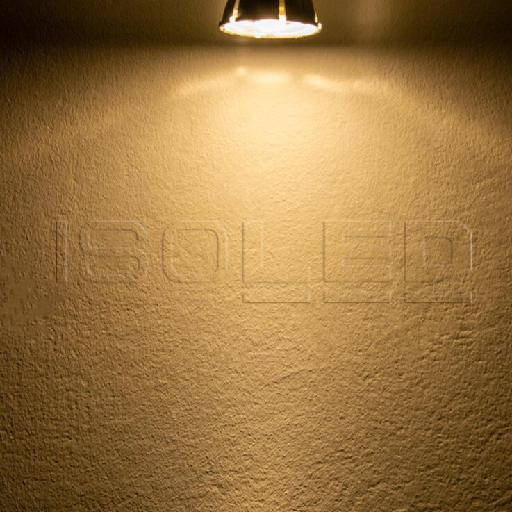 ISOLED GU10 LED Strahler 8W COB, 10°, 3000K, dimmbar