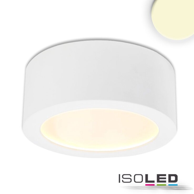 LED Aufbauleuchte LUNA 8W, weiß, indirektes Licht, warmweiß, dimmbar
