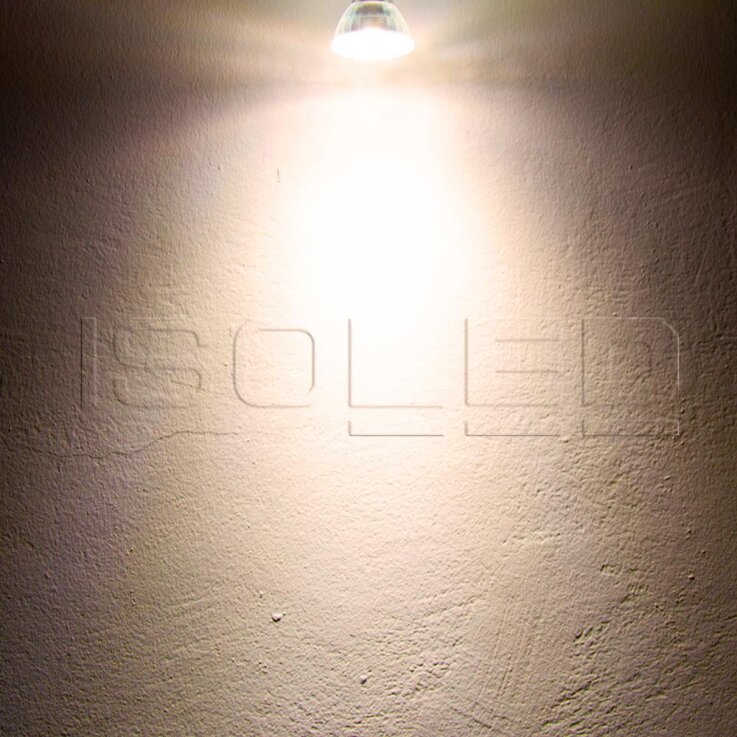 ISOLED GU10 LED Strahler 5W, 45°, prismatisch, warmweiß, CRI90