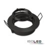 ISOLED Einbaurahmen rund für GU10/MR16, Lochausschnitt 68mm, Alu schwarz