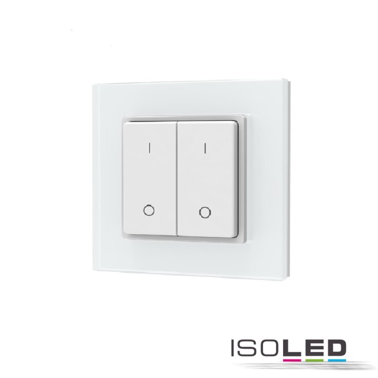 Sys-Pro Single Color 2 Zonen Aufputz-Tast-Fernbedienung mit Batterie