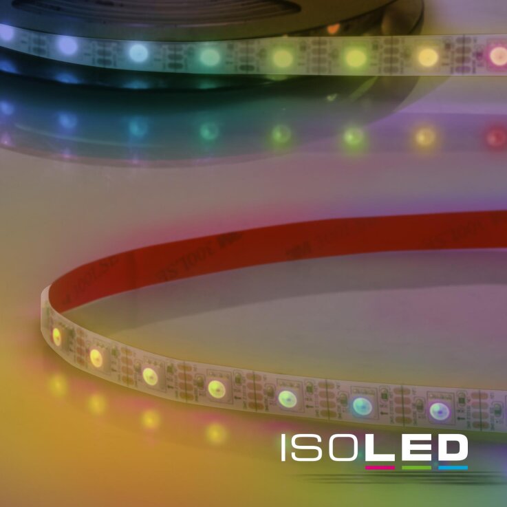 ISOLED LED WS2815 Digital SPI Flexband, 12V, 8W, IP68, RGB