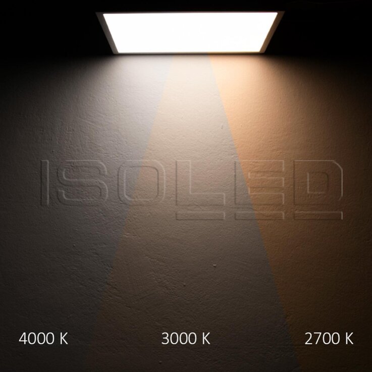 LED Deckenleuchte PRO schwarz, 30W, 300x300mm, ColorSwitch 2700|3000K|4000k, dimmbar