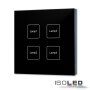 ISOLED DALI 4 Adressen Einbau-Touch Master-Dimmer, schwarz, Versorgung via DALI-Bus Spannung