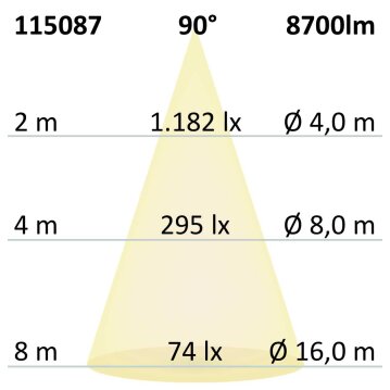 LED Street Light GR60, 3000K, IP66, mit Aufnahme für...