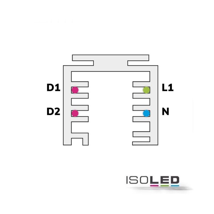 3-PH Schienen-Strahler fokussierbar, 36W, 30°-50°, weiß matt, 3000K, CRI92, DALI dimmbar