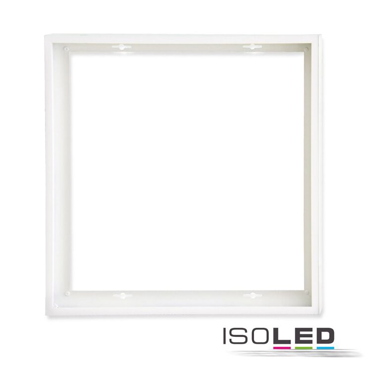 Aufbaurahmen weiß RAL 9016 für LED Panel Backlight/UGR<16 Line 625x625