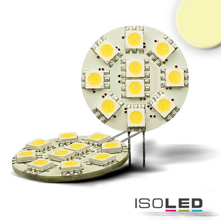 ISOLED G4 LED 10SMD, 2W, warmweiß, Pin seitlich