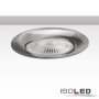ISOLED Einbaurahmen rund, Lochausschnitt 73mm, nickel satin, f&uuml;r GU10/MR16 Spots
