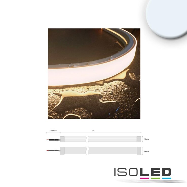 LED NeonPRO Flexband 3020, 24V, 19W, IP67, 5500K